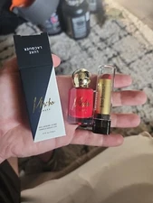 MISCHO BEAUTY Luxe Nail Lacquer in Good Kisser And BLACK RADIANCE Lipstick 5014