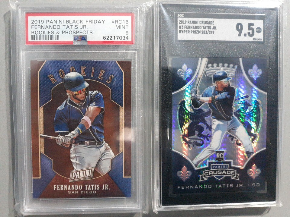 Fernando Tatis Jr /299 SGC 9.5 Hyper Prizm, Black F PSA 9
