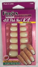 Fing'rs SCULPTURE READY SQUARE 48 pak nails # 1268