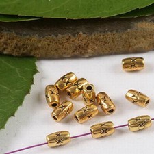 150pcs 5x3mm hole1mm dark gold-tone spacer beads h2097