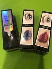 3 Nyx Makeup Glitter Primer Eyeshadow Base & Foundation Primer, GLIP01, 0.33 oz