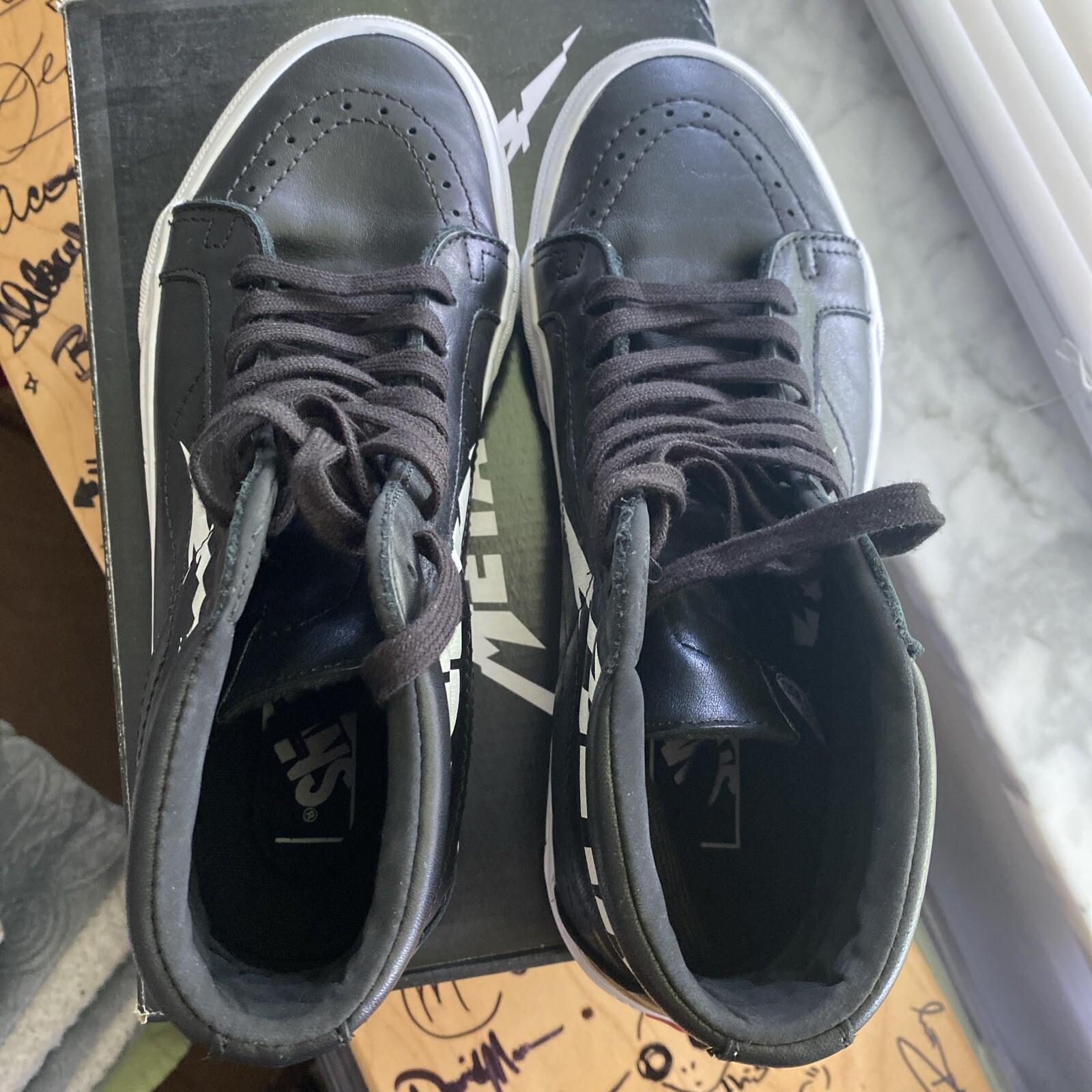 VANS x Metallica SK8-Hi Reissue EXTREMELY RARE Size 8  *extras* image 6