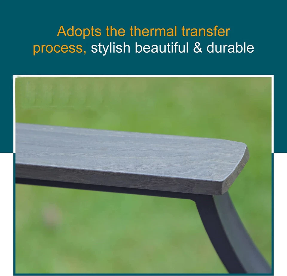 Outdoor Swivel Bar Stools Set of 2 Counter Height Patio Chair w/Rattan Backrest — 第 2/4 张图片