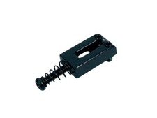 Stegs&auml;ttel, Metall, Hengst, p=10,5, mit Feder und Schraube, 6er Pack, schwarz