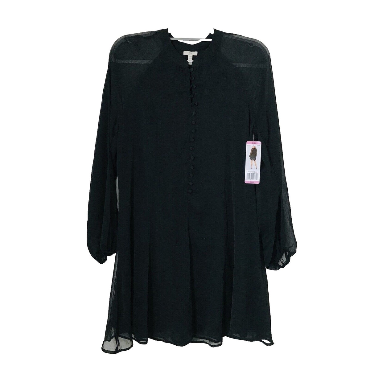 joie black dress JOIE Midi Dress - Black linen cotton