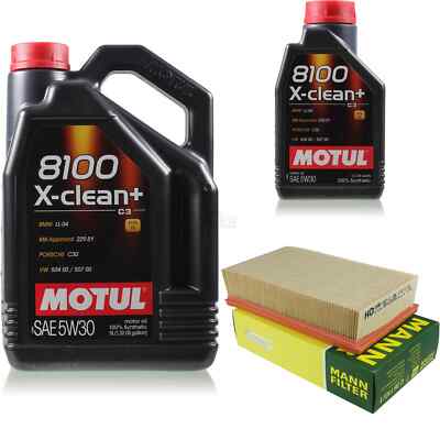 MOTUL 6 L 5W-30 MOTOR-ÖL+MANN-FILTER für BMW 8er E31 850 CSI iCi 5er Touring E34