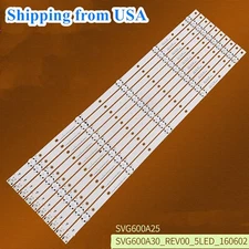 LED Backlight strips(10) For Vizio D60-D3 E60-E3 SVG600A30_Rev00 SVG600A25_Rev01