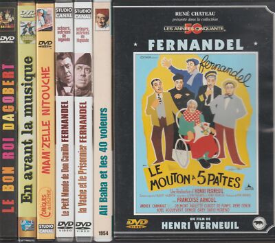 Fernandel Set 7 DVDs (E23) Vor der Musik Ali Baba Bon Roi Dagobert Madcjay