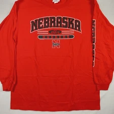 NCAA VF Knitwear Nebraska Huskers Long Sleeve T—Shirt  Men's XLarge 