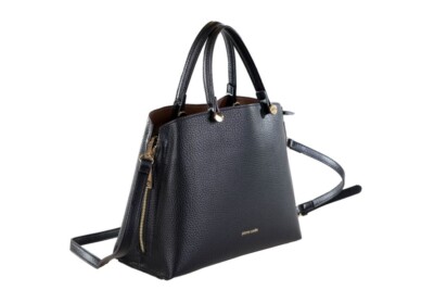 Kunstleder Handtasche schwarz Damen Pierre Cardin
