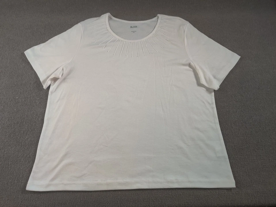 Lot of 5 Blair Cotton Blend Casual Comfort Shirt Top 2XL S/S Light Summer Colors - Imagem 2 de 4