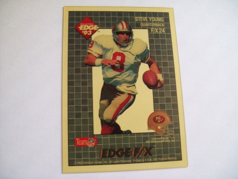 1993 Collector's Edge FX CLEAR #F/X 24 Steve Young SF 49ers  SEE DESCRIPTION