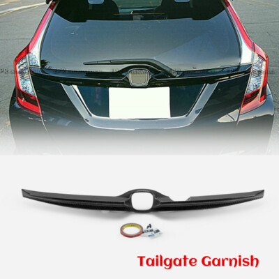 For Jazz 14-17 DBA-GK3-6 DAA-GP5.6 MU-Style ABS Tailgate Garnish (Carbon look)