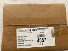 Chromaluxe Metal Photo Panels 5x7” Qty 10, Matte, Clear, Aluminum, 4057