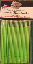 Hobby Needs ALPHA ABRASIVES 1302 Microbrush Applicators GREEN Regular  25 pack
