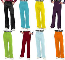 MEN 70S DISCO DANCE FEVER BELLBOTTOM BELL BOTTOM COSTUME PANTS SATURDAY NIGHT