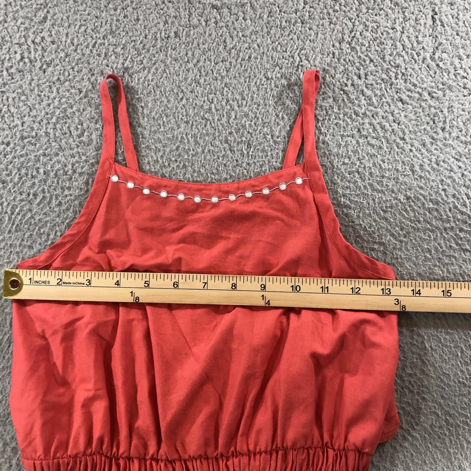 Детское платье куклы American Girl 12 персиковая вышивка лето - Изображение 2 из 4