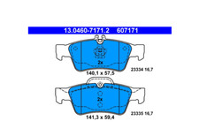 ATE Bremsklötze Bremsbeläge Hinterachse für Mercedes W211 S211 W220 W221 R230 ATE Bremsklötze Bremsbeläge Hinterachse für Mercedes W211 S211 W220 W221 R230