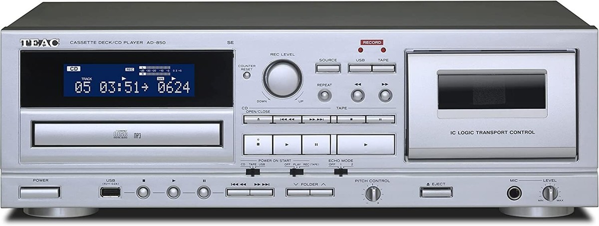 TEAC cassette deck CD player AD-850-SE USB Memory Recording