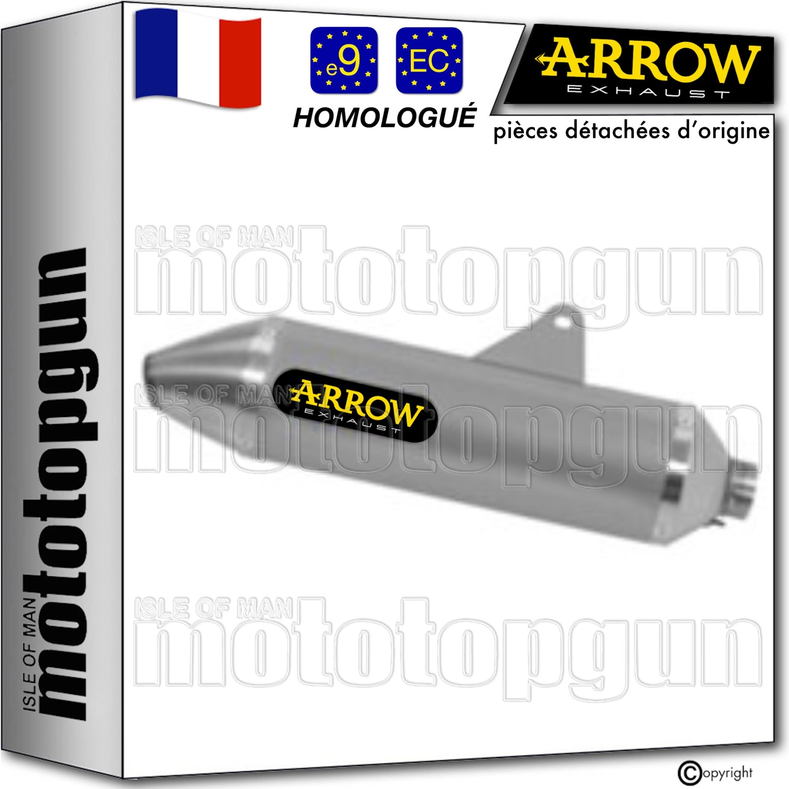 Silencieux Arrow Thunder pour s'évader en tout-terrain avec la Honda CRF 250 L Rally