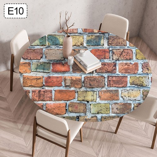 Elastic Round Table Cover Polyester Waterproof Patio Table Cloth Protector. - Picture 30 of 34