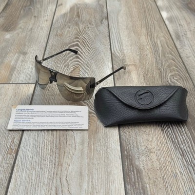 Vtg Gargoyles Eyewear Terminator Sunglasses Black Mirror Lenses Scratched Read