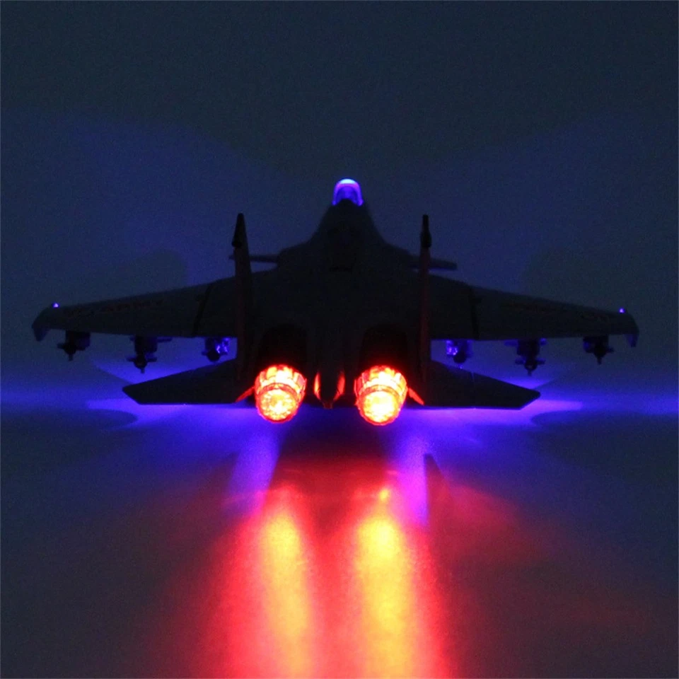 1/100 Scale Alloy Fighter F-22  Aircraft F22 Raptor Model Toys Sound Light b - Image 2 of 4