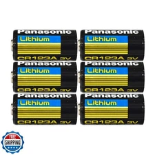 Panasonic CR123 CR123A 3V Lithium Battery ,6 Count (Pack of 1)