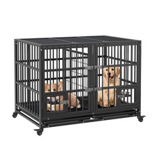Heavy Duty Metal Dog Crate Large Indoor Kennel Cage for Small to Large Dogs