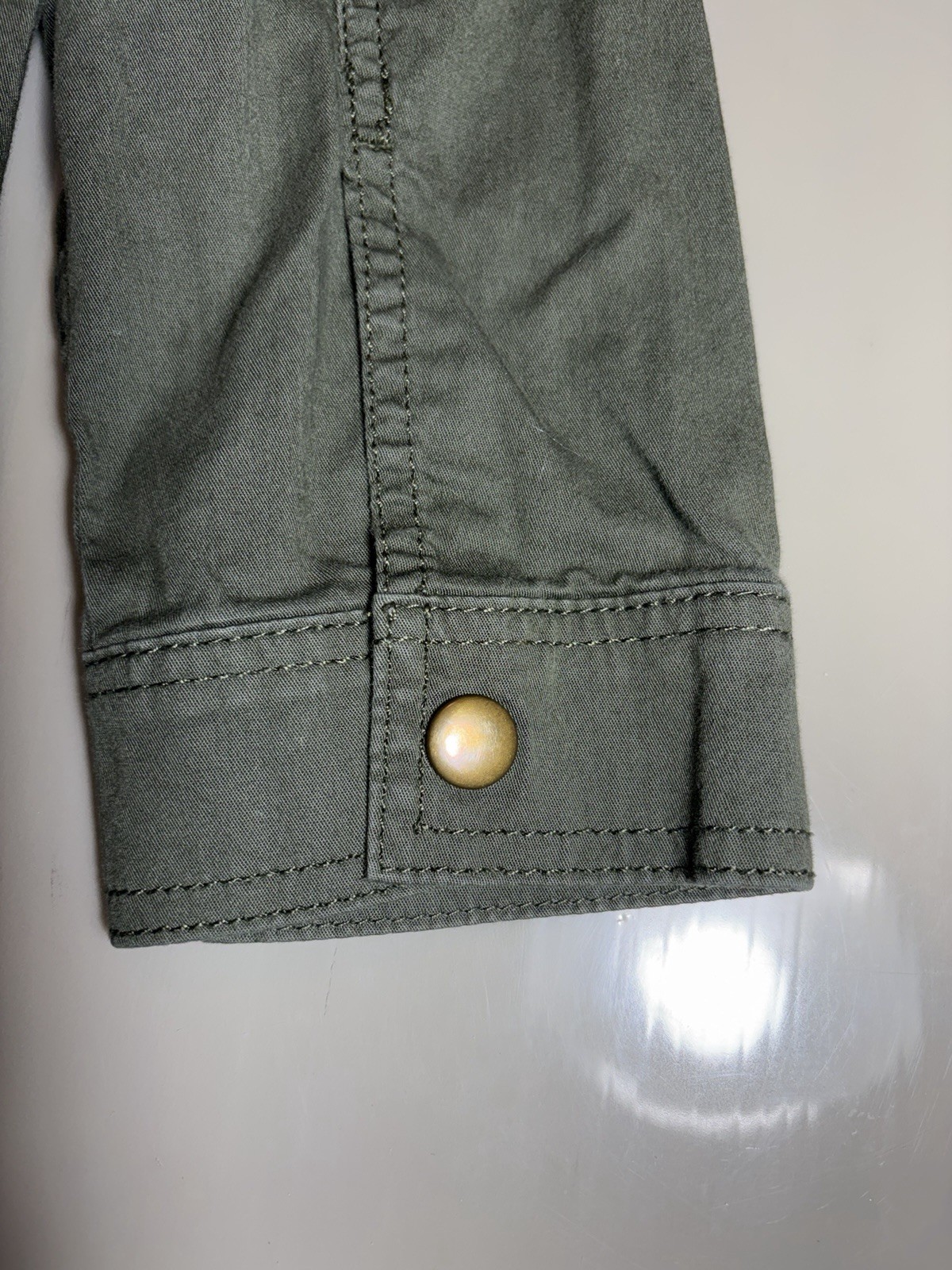 Mudd Women's Utility Jacket Large Drawstring Full… - image 7