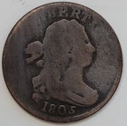 Photo of a 1805-P Half Cent from an eBay listing that sold on Jun 23, 2026
