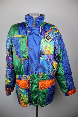 ASICS SKI WEAR TECHNISCHE JACKE HERRENJACKE Gr. 52 MAN CASUAL JACKET VINTAGE LOGO