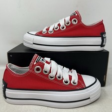 Converse Chuck Taylor All Star Lift Platform Low Red Women's 5.5 B Grade