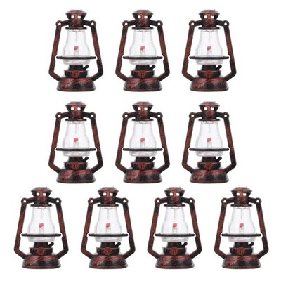 10 Pcs Sammler-Minilampe Miniaturlcihter Kerosin-lichtmodelle Heimdekorationen