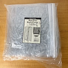 63" Clear 8 Mil Full-Size Plastic Bakery Bun Pan Rack Cover With 3 Zippers