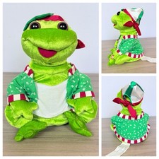 VTG Gemmy Animated Singing Christmas Frogz Hip Hop RARE Jolly Old St Nicholas