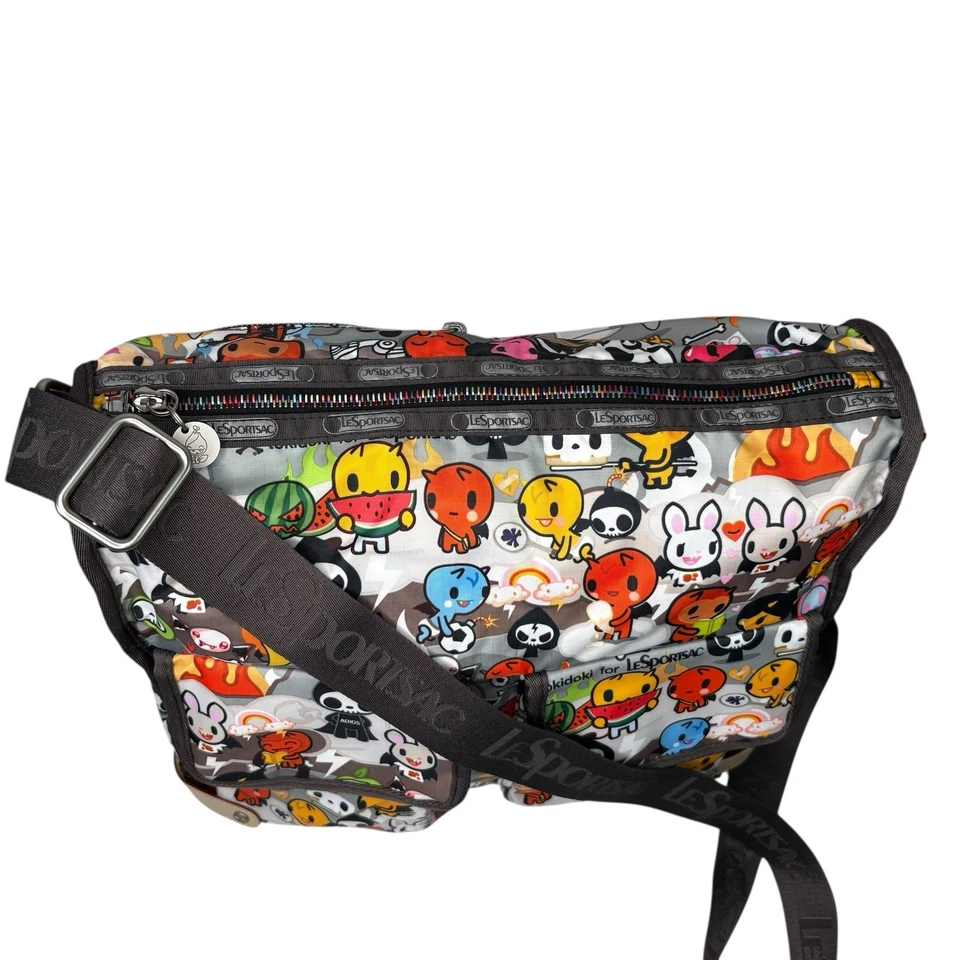 Tokidoki LeSportsac Stellina Messenger Bag Paradiso Inferno Print Rare Crossbody - Image 4 of 4