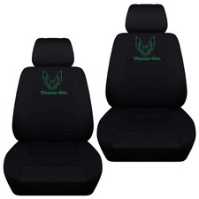 Fits 1993-2002 Pontiac Firebird Trans Am Black Car Seat Covers Wbird Design