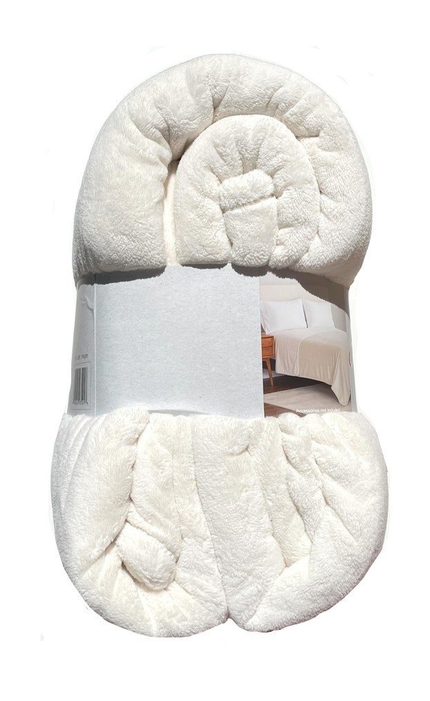 Berkshire Heavy Duty Extra Plush Oversized White Blanket Throw Ultra Soft Luxury