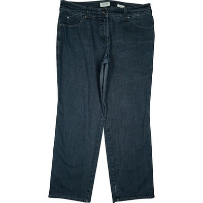 Gerry Weber 46S L30 Jeans Trousers D.Blue Womens Danny Straight High Rise Stretch W36