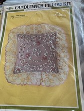 MH Yarns PINK POSIES Candlewick Sachet Pin Cushion Pillow Kit SA08
