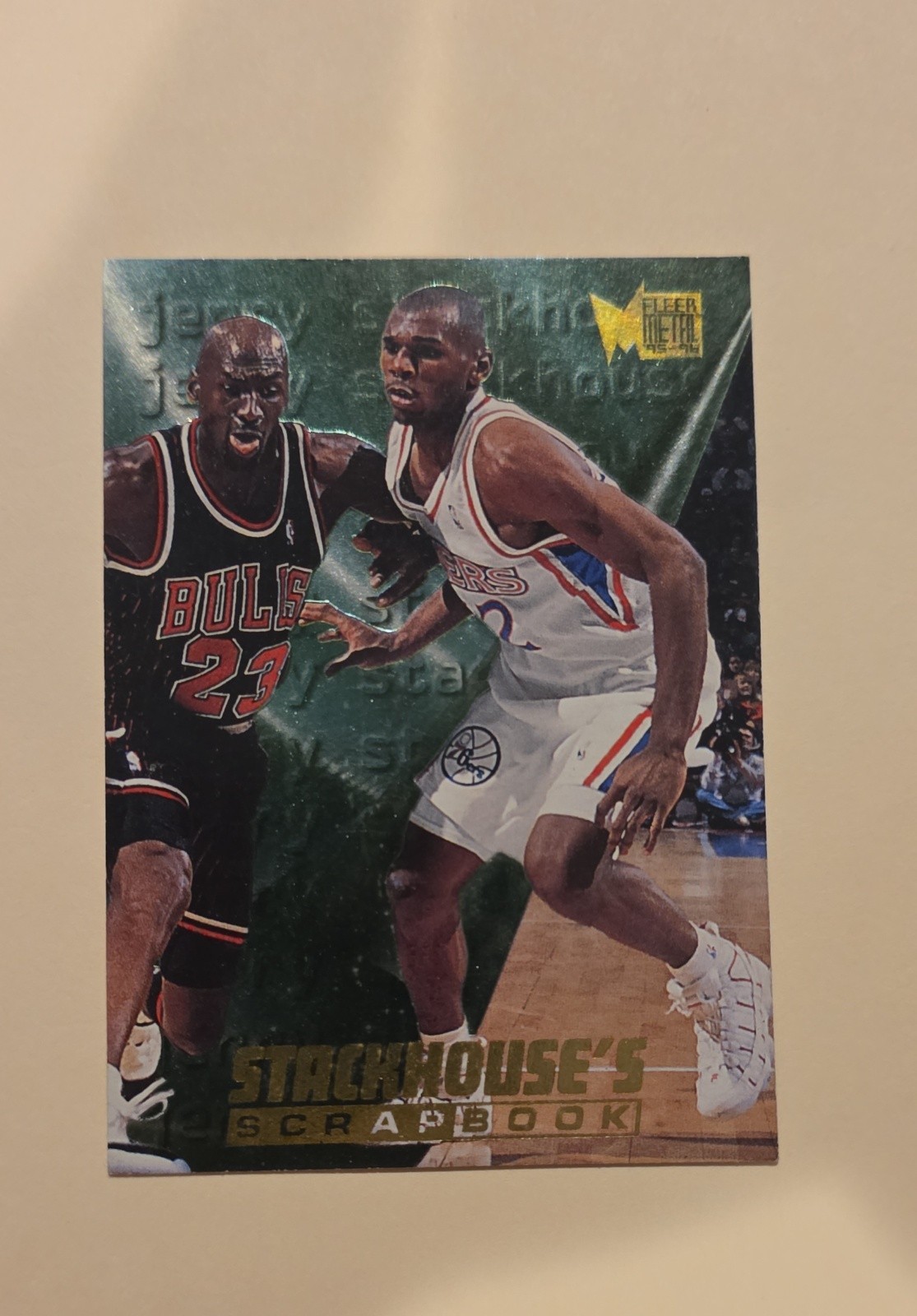 1995-96 Fleer Metal - Multi-Product Insert Stackhouse's Scrapbook Michael...