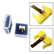 Ago ellittico nero per uso giradischi SHURE M75ED N75ED2 M75 ED II