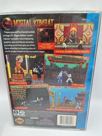 Mortal Kombat (Sega CD, 1993) Complete W Manual - Tested - Authentic