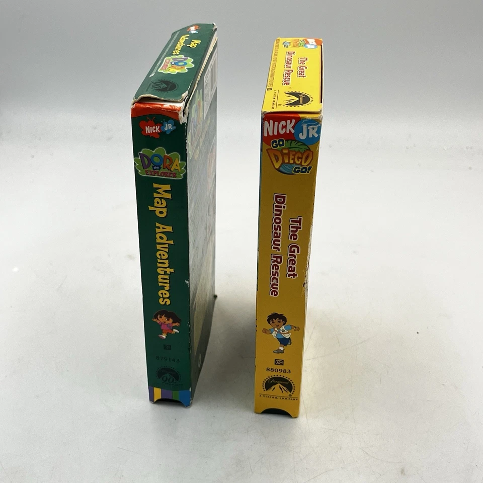 Dora The Explorer Map Adventures & Diego The Great Dinosaur Rescue VHS Lot READ! - Image 4 of 4
