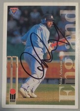 Mike Atherton England 1994-95 Futera Cricket Signed Autograph Card