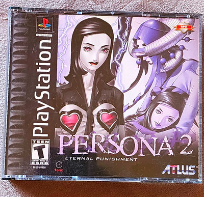 Persona 2 Eternal Punishment PS1 Original NTSC-U/C 2-Disc w/ Bonus Disc