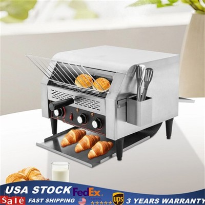 Electric Commercial Restaurant Industrial Conveyor Toaster 450 Slice/Hour 7Speed