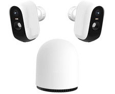 Cámaras de seguridad inalámbricas 2K WiFi, interior/exterior, kit 2. Nuevo