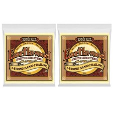 Ernie Ball Earthwood Banjo Strings 5-String Frailing 10 To 24 2061 2 Pack